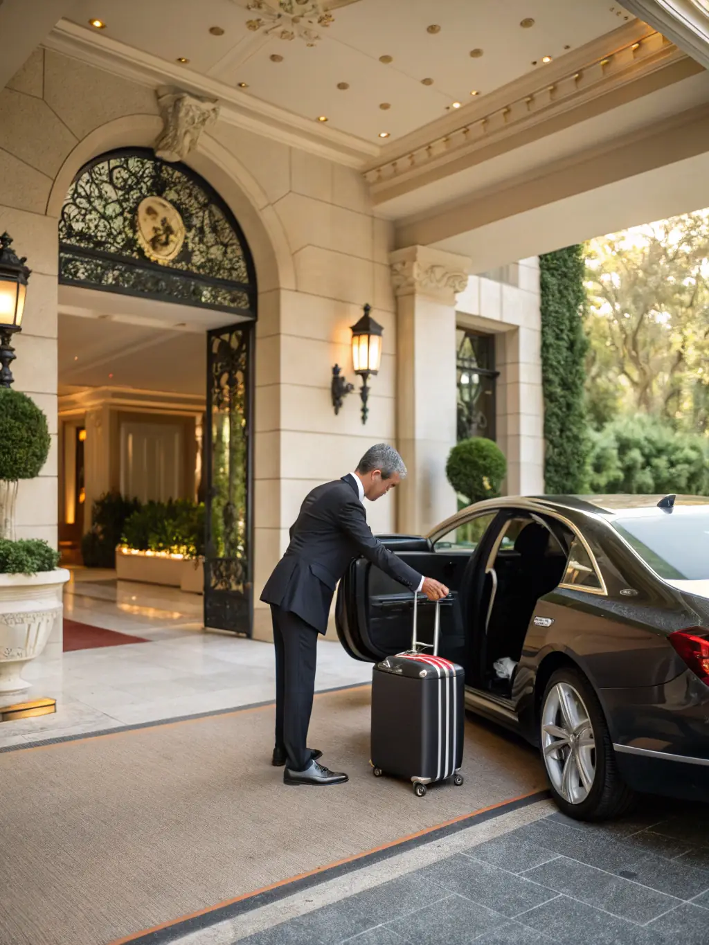 A VIP being personally greeted at the airport in Rio de Janeiro, showcasing personalized attention and seamless arrival.